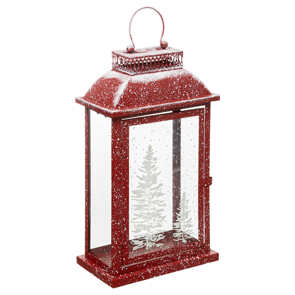 atmosphera-christmas-snow-covered-lantern-red-40cm