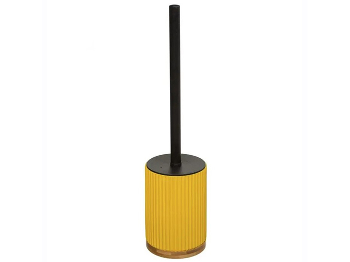 5five-modern-polyresin-and-stone-toilet-brush-with-holder-mustard-yellow-40-cm