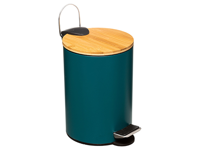 5five-modern-cosmetic-pedal-waste-bin-3l-in-petrol-green