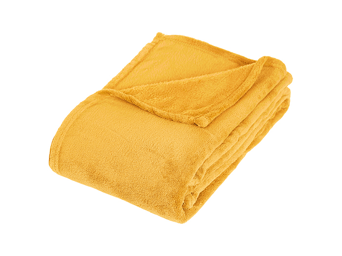 atmosphera-faux-fur-blanket-throw-over-in-ochre-yellow-180-x-130-cm