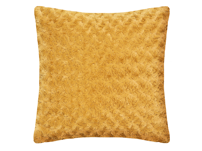 atmosphera-faux-fur-square-cushion-in-ochre-yellow-45-x-45-cm