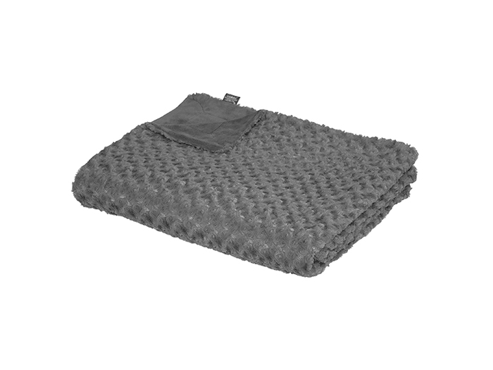 atmosphera-faux-fur-polyester-throw-over-blanket-slate-grey-180cm-x-230cm