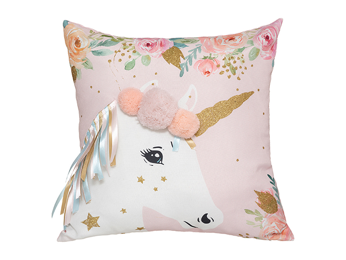 unicorn-design-square-cushion-with-ribbons-for-children-40-x-40-cm