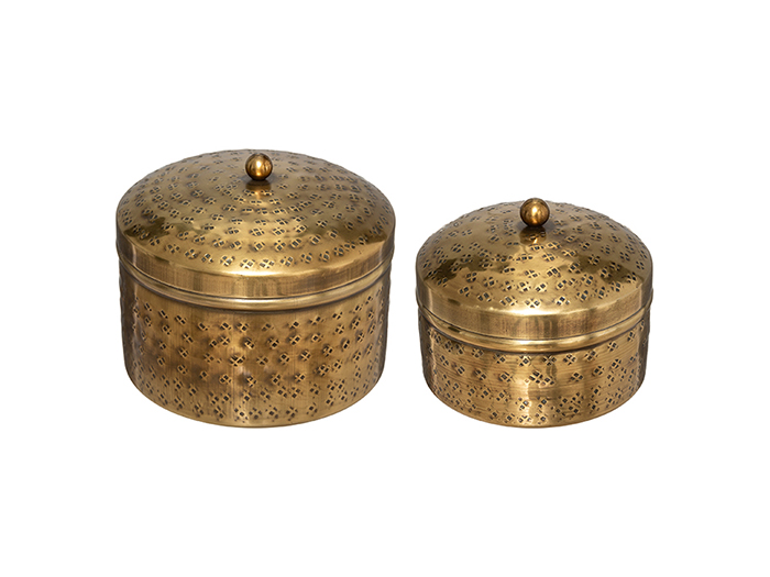 atmosphera-oasis-metal-decorative-containers-gold-set-of-2-pieces