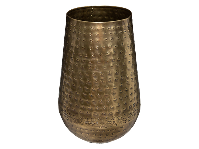 atmosphera-hammered-metal-vase-23cm