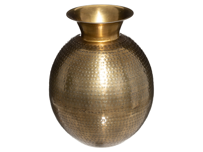 atmosphera-hammered-metal-vase-40cm