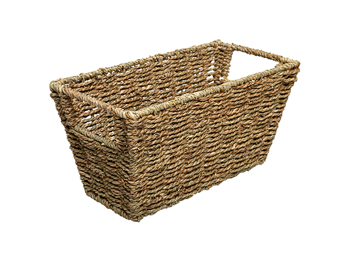 atmosphera-seagrass-storage-basket-with-handles-15cm-x-31cm