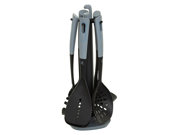 nylon-utensils-with-rack-set-of-5-pieces