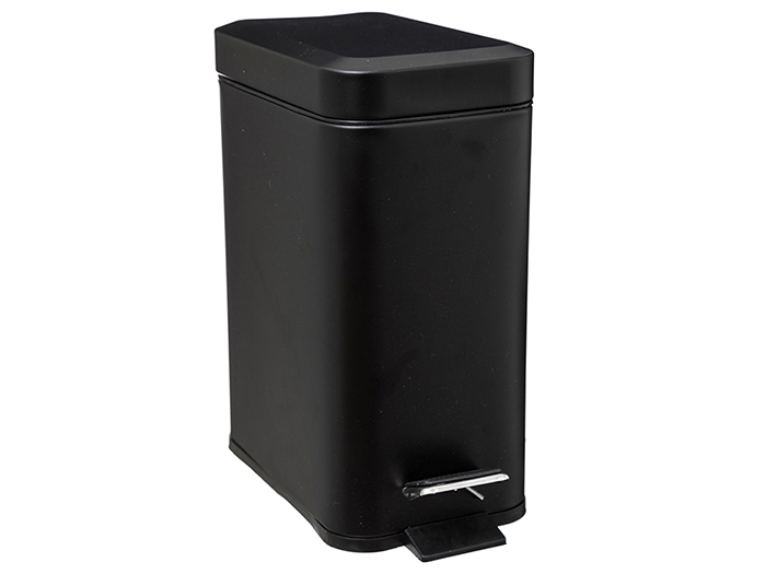 5five-rectangular-pedal-waste-bin-black-5l-14-5cm-x-28-2cm-x-30-5cm