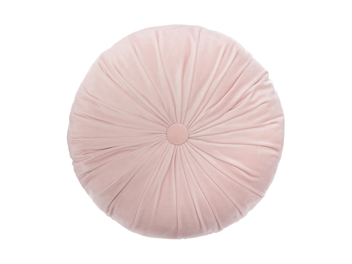 atmosphera-dolce-velvet-pink-round-cushion-40-cm