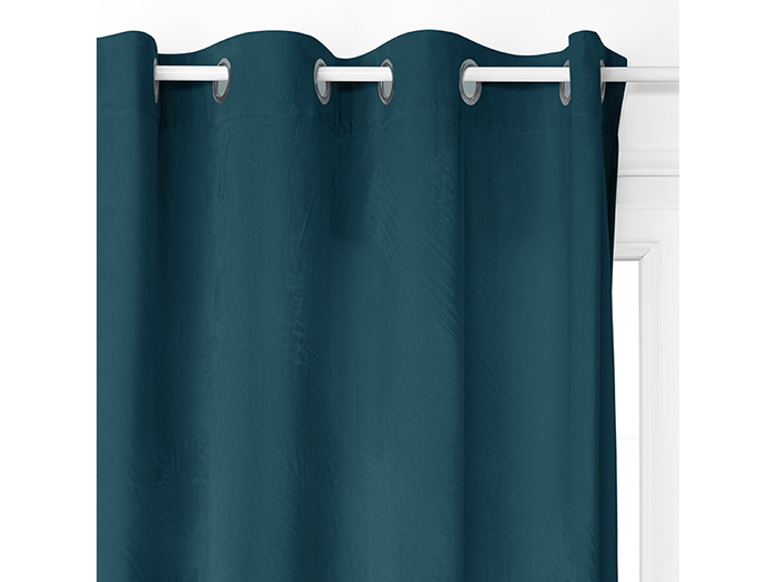 atmosphera-blackout-eyelet-velvet-polyester-curtain-duck-blue-140cm-x-260cm