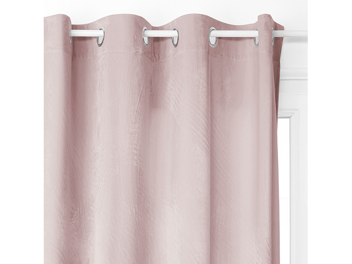 atmosphera-blackout-eyelet-velvet-polyester-curtain-pink-140cm-x-260cm