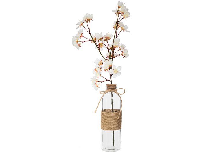 atmosphera-artificial-cherry-blossom-stem-with-glass-vase-2-assorted-colours