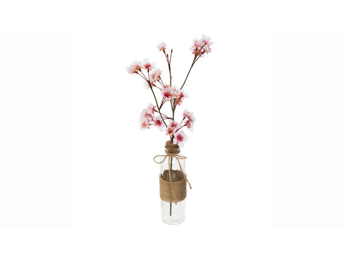 atmosphera-artificial-cherry-blossom-stem-with-glass-vase-2-assorted-colours