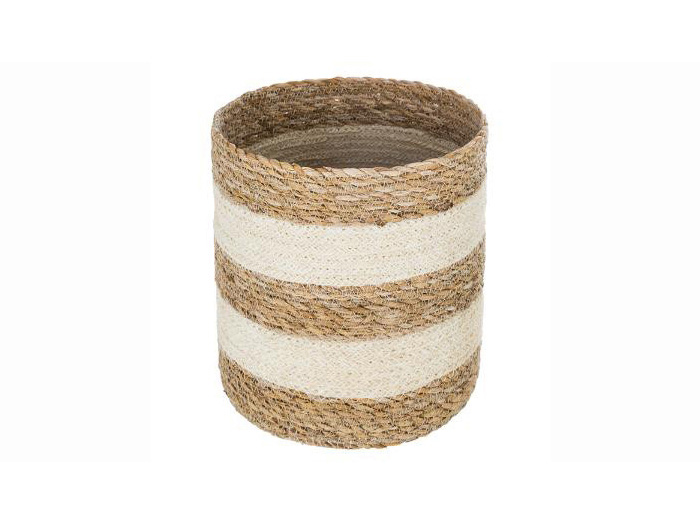 atmosphera-seagrass-and-jute-storage-basket-2-assorted-types-27-5-cm