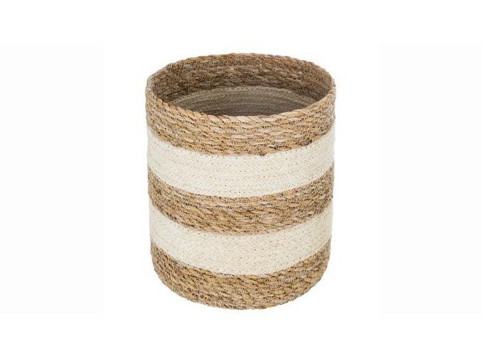 atmosphera-seagrass-and-jute-storage-basket-2-assorted-types-21-5-cm