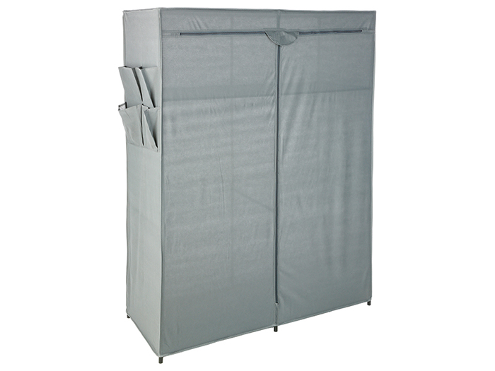 5five-canvas-wardrobe-with-shelves-and-pouches-in-grey-110cm-x-45cm-x-158cm