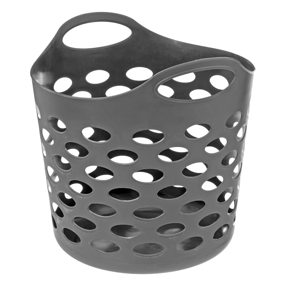 5five-flexible-plastic-perforated-basket-taupe-grey-28l