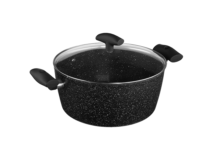 black-forged-aluminium-pot-with-lid-28-cm