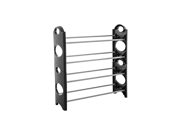 black-clip-on-shoe-rack-for-8-pairs-61cm-x-19cm-x-64cm