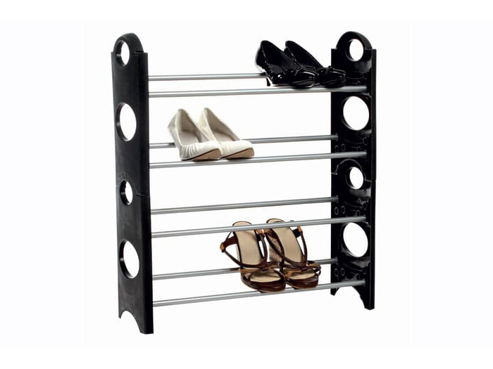 black-clip-on-shoe-rack-for-8-pairs-61cm-x-19cm-x-64cm