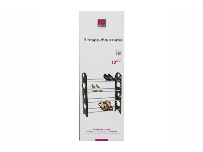 black-clip-on-shoe-rack-for-8-pairs-61cm-x-19cm-x-64cm