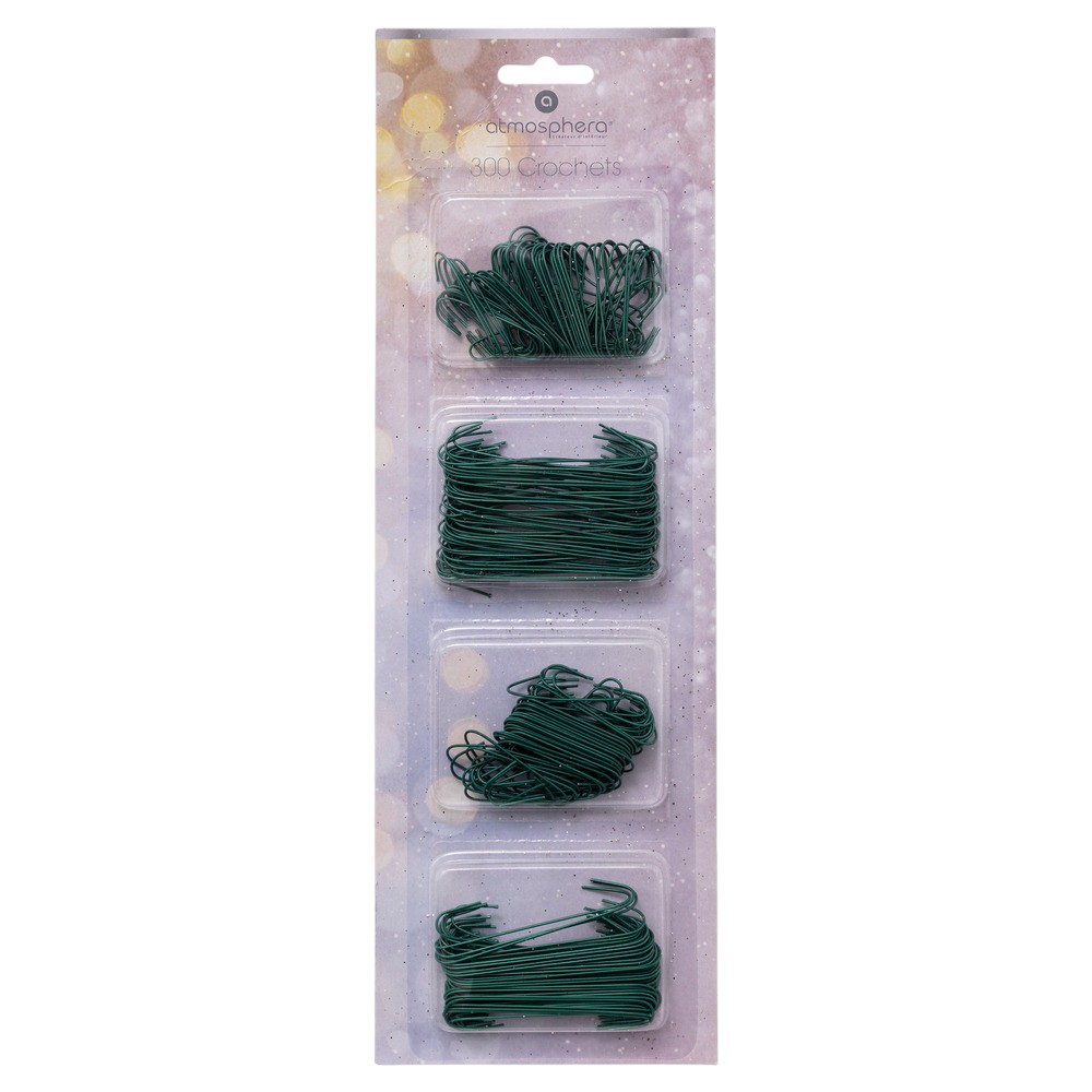 atmosphera-christmas-decorations-green-hooks-metal-7-cm-x-10-cm-300-pcs-