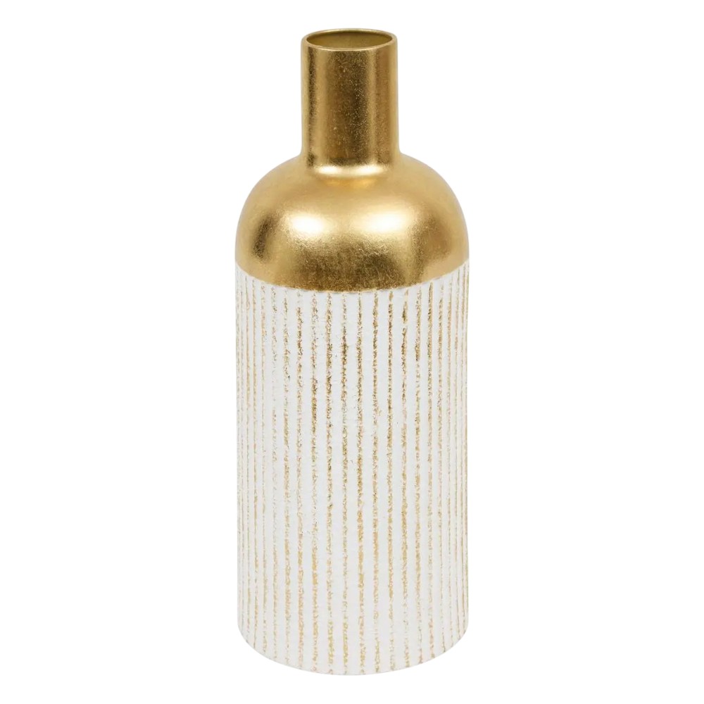 atmosphera-vase-mirsa-gold-and-white-43-cm