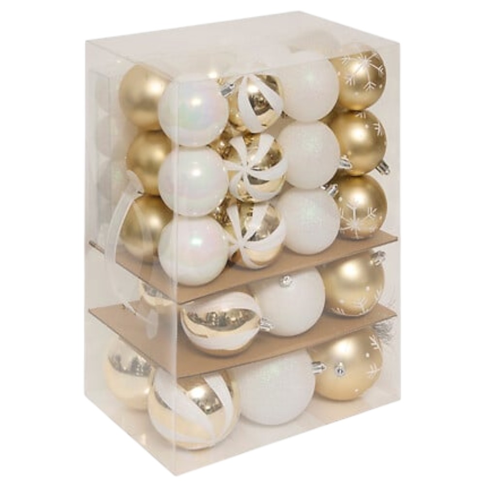 the-house-of-colors-60-piece-christmas-bauble-set-assorted-sizes-gold-and-white