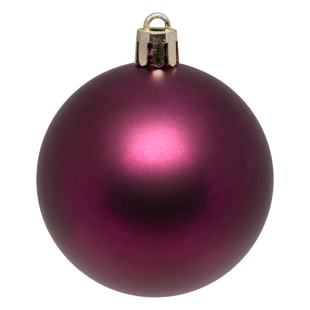 atmosphera-christmas-baubles-set-of-5-pcs-purple-mix-plastic-balls-5-cm
