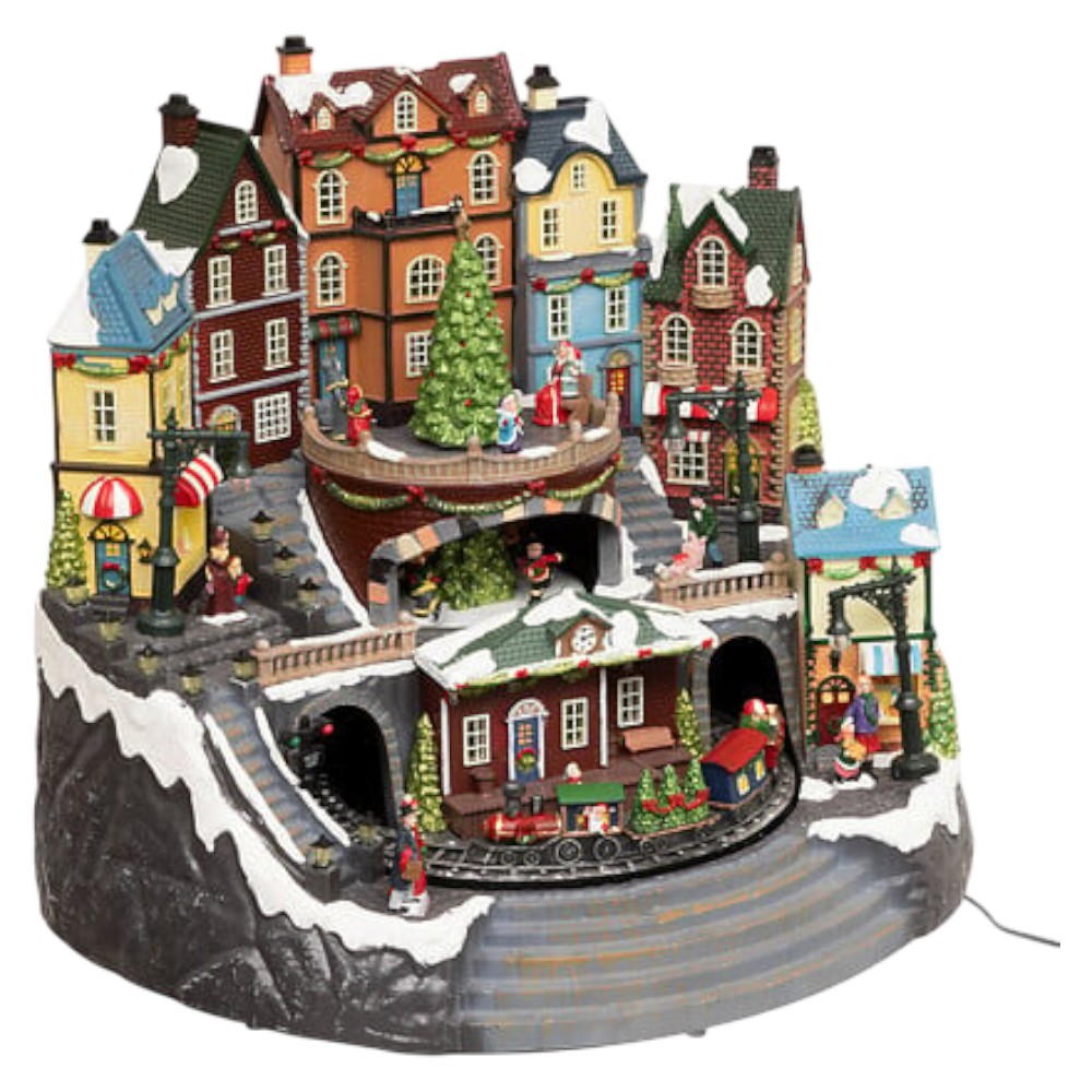 musical-led-christmas-village-station-tree-with-movement-multicolour-37-5-cm