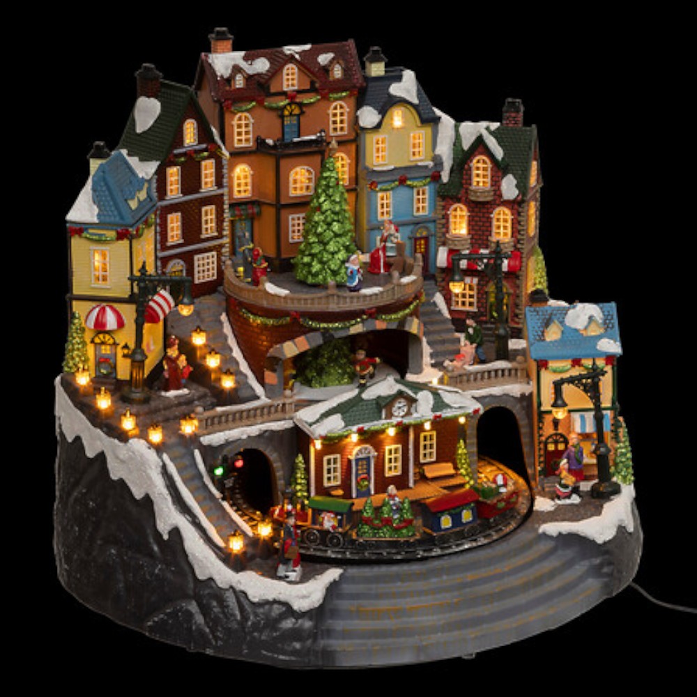 musical-led-christmas-village-station-tree-with-movement-multicolour-37-5-cm