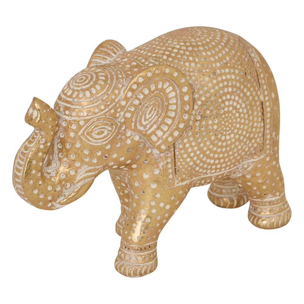 atmosphera-decorative-figurine-elephant-gajah-resin-gold-11-5-cm