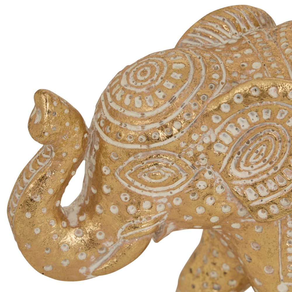 atmosphera-decorative-figurine-elephant-gajah-resin-gold-11-5-cm