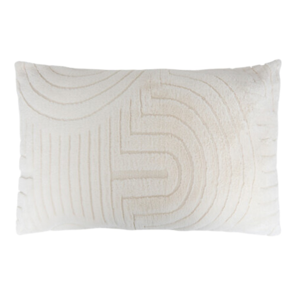 arka-jacquard-faux-fur-cushion-ivory-50-×-80-cm