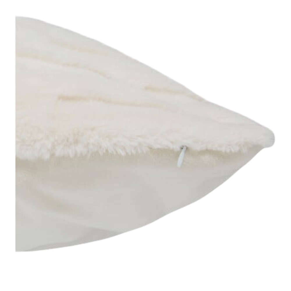 arka-jacquard-faux-fur-cushion-ivory-50-×-80-cm