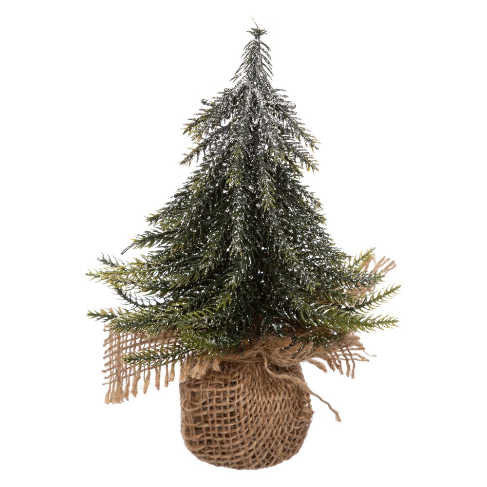 atmosphera-christmas-decoration-christmas-tree-on-wooden-base-20-cm-3-assorted-designs