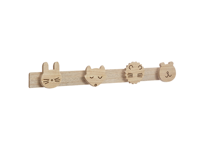 animal-faces-wooden-wall-hanger-with-4-hooks-55cm-x-8-5cm