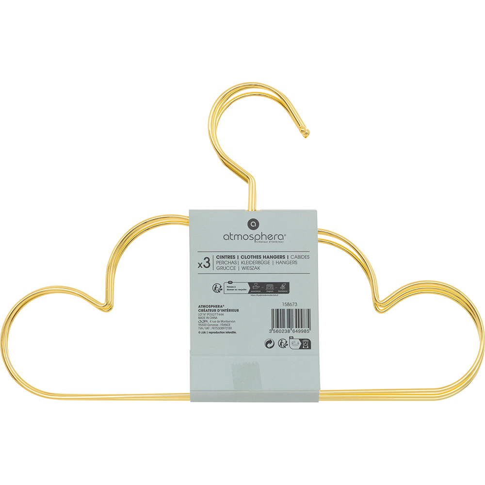 atmosphera-kids-cloud-shaped-hangers-set-of-3-pieces-gold