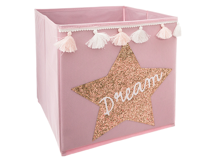 dream-design-sequin-fabric-storage-box-in-pink