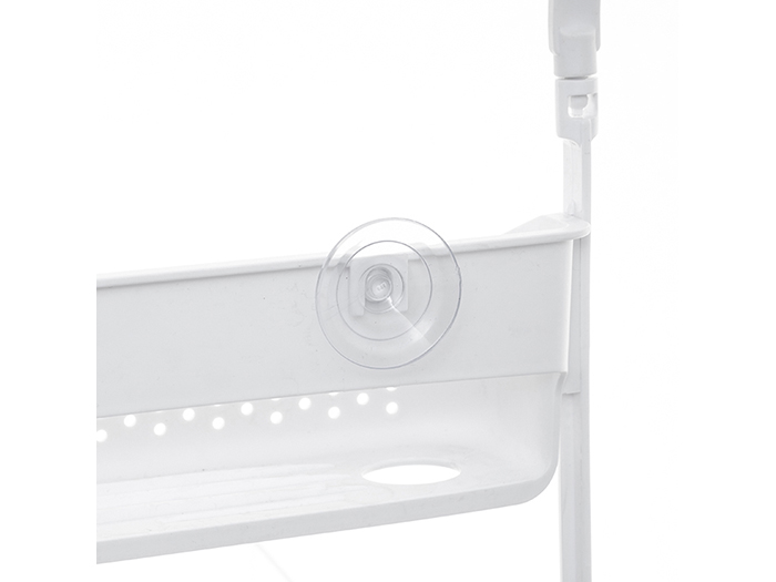 5five-flexible-2-tier-shower-caddy-white