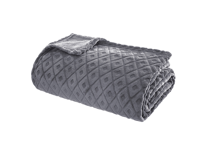 atmosphera-losa-3d-flannel-blanket-in-grey-180cm-x-230cm