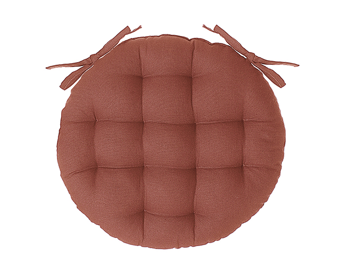 atmosphera-cotton-round-chair-seat-cushion-terracotta-red-38cm
