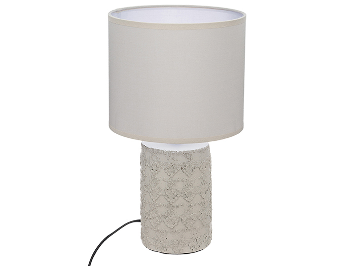 melo-embossed-table-lamp-with-beige-shade-33-5-cm