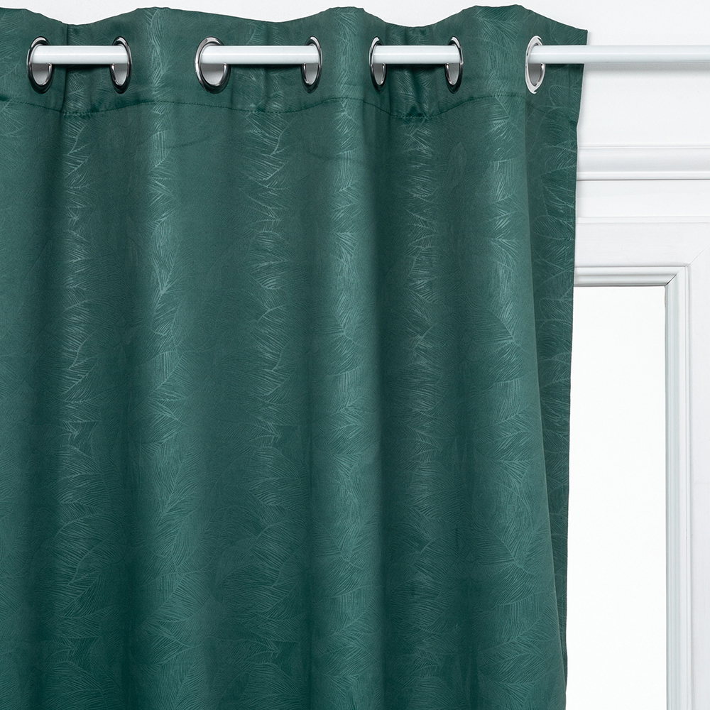 atmosphera-leaves-embossed-design-blackout-curtain-green-140cm-x-260cm