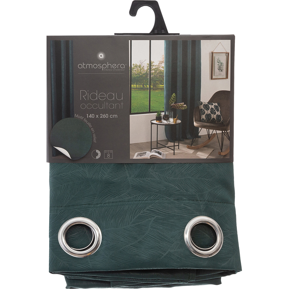 atmosphera-leaves-embossed-design-blackout-curtain-green-140cm-x-260cm