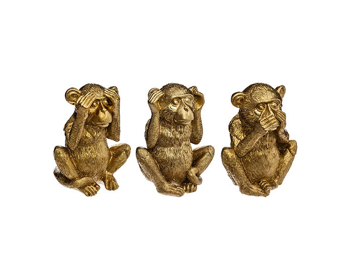 gold-resin-monkey-figurine-set-of-3-pieces