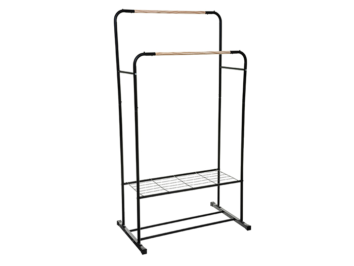 artemis-metal-double-garment-rack-150-cm-black