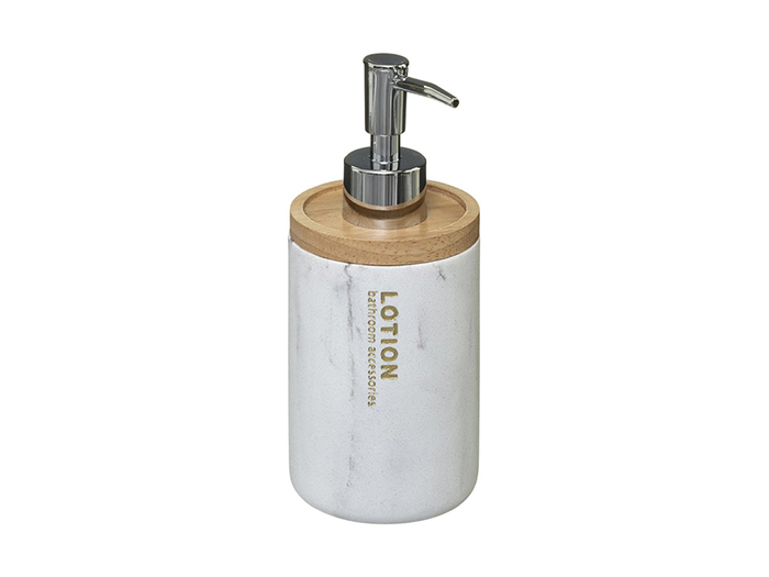 5five-lea-polyresin-marble-effect-liquid-soap-dispenser-7-5-x-19-cm