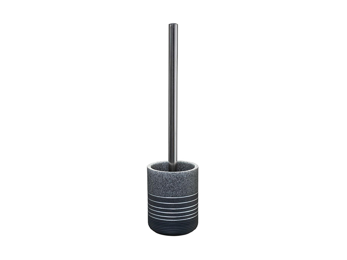 5five-silver-polyresin-toilet-brush-with-holder